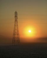 Transmission Tower at Sunrise